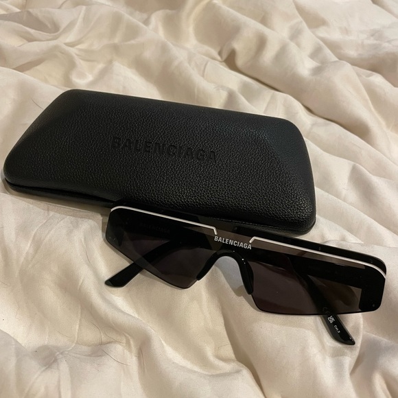 BALENCIAGA SKI RECTANGLE SUNGLASSES - Picture 3 of 7